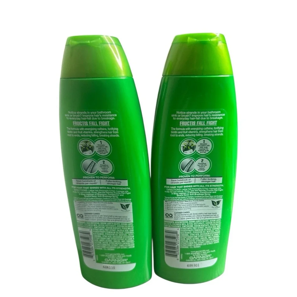 Garnier Fructis Fall‎ Fight Shampoo 13oz Discontinued HTF lot of 2